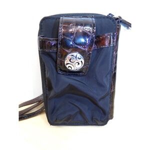 Brighton‎ Small Crossbody Wallet Cell Phone Case Brown Black Card Holder